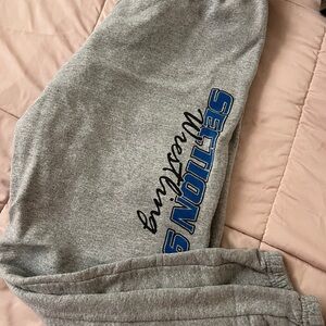 Gray Section 9 Wrestling Sweatpants